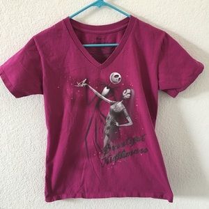 Disney Nightmare Before Christmas pink shirt L